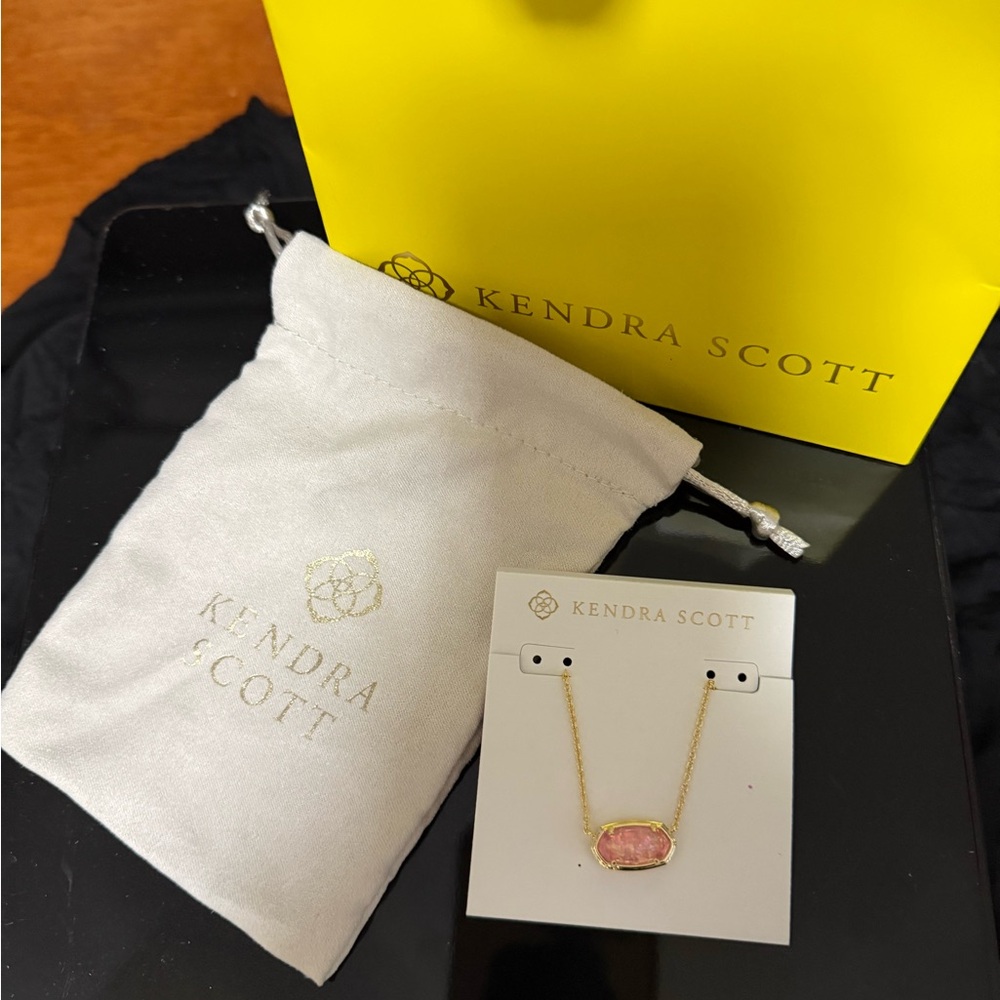 Kendra Scott Pink Pendant Necklace